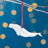 Oakdene Designs Christmas Decorations Beluga Whale Christmas Tree Decoration